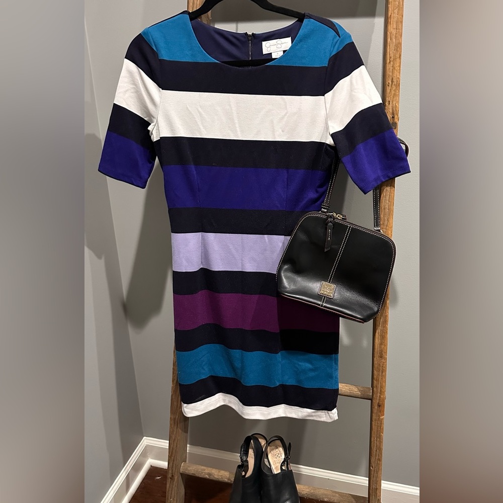 Jessica Simpson Striped Multicolor Dress